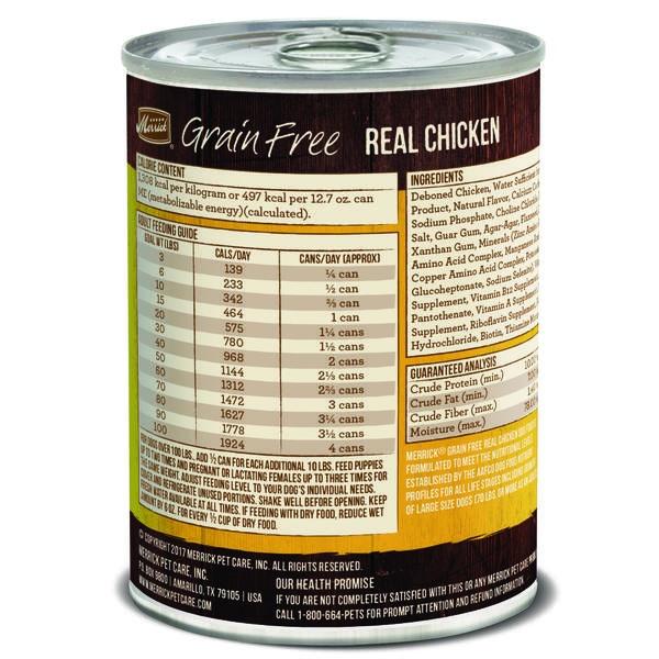 Merrick Grain Free 96% Real Chicken Canned Dog Food - Fort Collins, CO