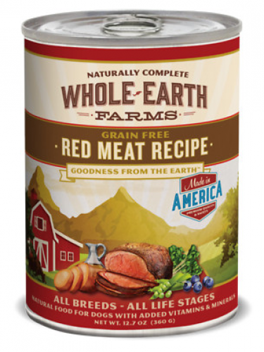 Whole Earth Farms Grain Free Red Meat Canned Dog Food Fort